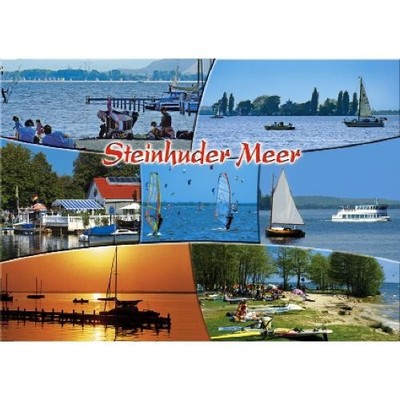Steinhuder Meer Postkarte 7 Fotomotive Ansichtskarte Niedersachsen