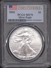 2026 1 oz American Silver Eagle Coin PCGS MS70 FS