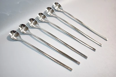 WMF Cromargan ähnlich Frankfurt 6 Limonadenlöffel Longdrinkllöffel 22cm top /#D5 - Bild 1 von 4