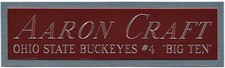 AARON CRAFT OSU NAMEPLATE FOR AUTOGRAPHED Signed BASKETBALL-JERSEY-PHOTO-FLOOR 