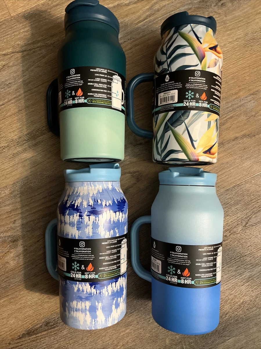 Tal Ranger 40 oz Mint Green and Black Stainless Steel Water Bottle with Wide