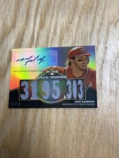 2012 Topps Triple Threads Mike Morse Washington Nats Patch Auto Card #’d 2/18