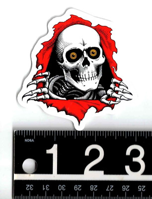 Powell Peralta Skate Sticker 3 in x 3 in Multicolor Bones Ripper Decal ...