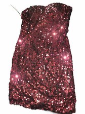 Deb Size 7 Sexy Short Shiny Red Dress With Matching Vera Wang Clutch