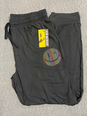 Joe Boxer Sweatpants Joe Boxer Lounge Joggers Black With Neon Logo