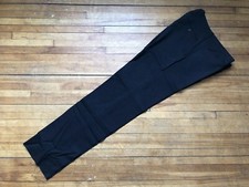 DOLCE & GABBANA D&G BLACK VIRGIN WOOL CLASSIC DRESS CASUAL FORMAL PANTS S 50 36