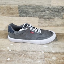 Levis Munro SC Zapatos Para Hombres Talla 9 Atléticos Gris Blanco Con Cordones Moda Tenis