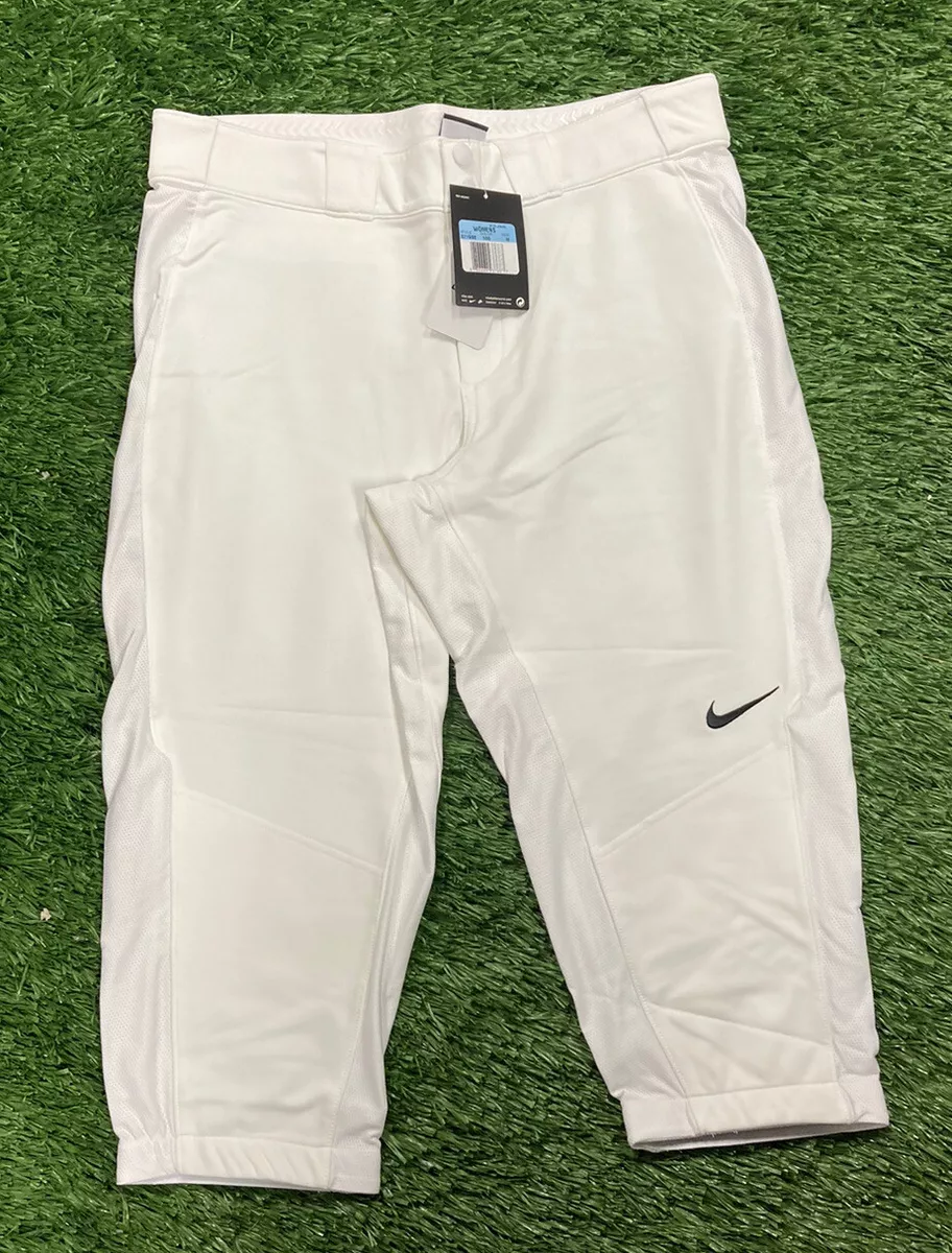 Nike Dri-Fit Women's M Softball Pants White Knee High Knickers NWT