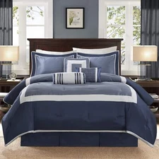 Madison Park 7 Pieces Comforter Set-Deluxe Hotel Collection Luxury Bedding