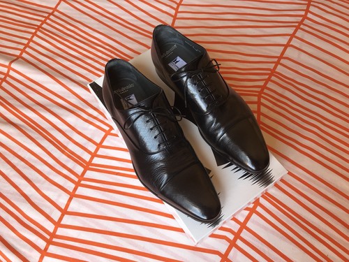 MORESCHI Oxford Classica scarpe uomo Bufalo black man shoes 100% MADE IN  ITALY | eBay