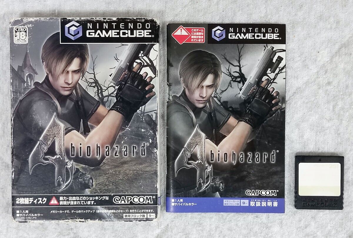 Biohazard Resident Evil 4 GameCube GC Japanese w/ 251 Memory Biohazard Resident Evil 4 GameCube GC Japanese w/ 251 Memory