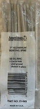 Package of 10 Amerimax 7-inch Aluminum Skirting Spikes - 25-049 - NEW