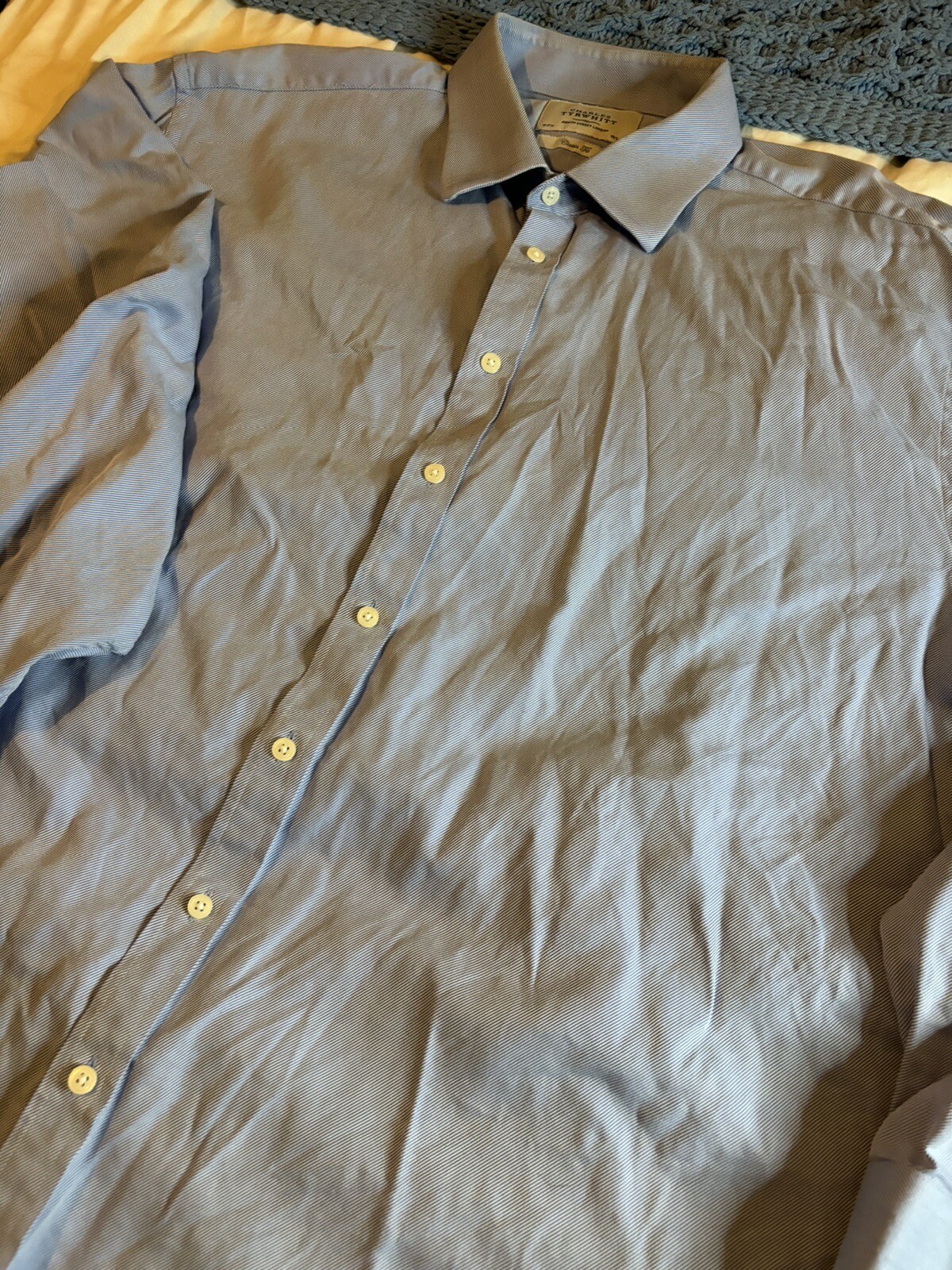 Charles Tyrwhitt Men’s Designer Shirt Collar Size 19” 48cm Excellent