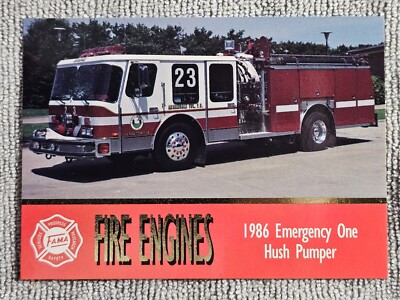 1993 FAMA Fire Engines #6 1986 Emergency One Hush Pumper Fairfax County Virginia