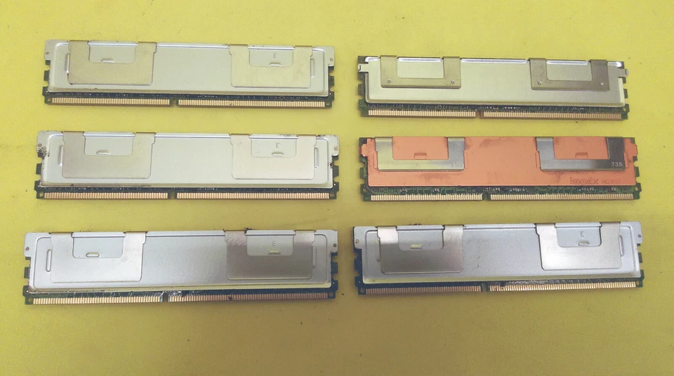 12GB (2GBx6) 2Rx4 PC2-5300F DDR2 240-pin for Dell Precision 490 PC Server Memory - Image 4 of 4