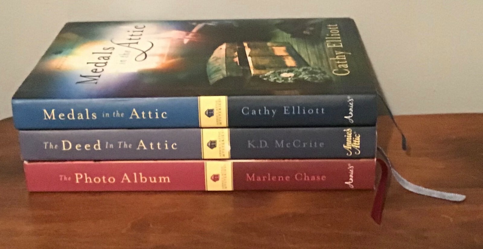 Lot of 3 Books Annie's Attic Mysteries Cathy Elliott / K.D. McCrite