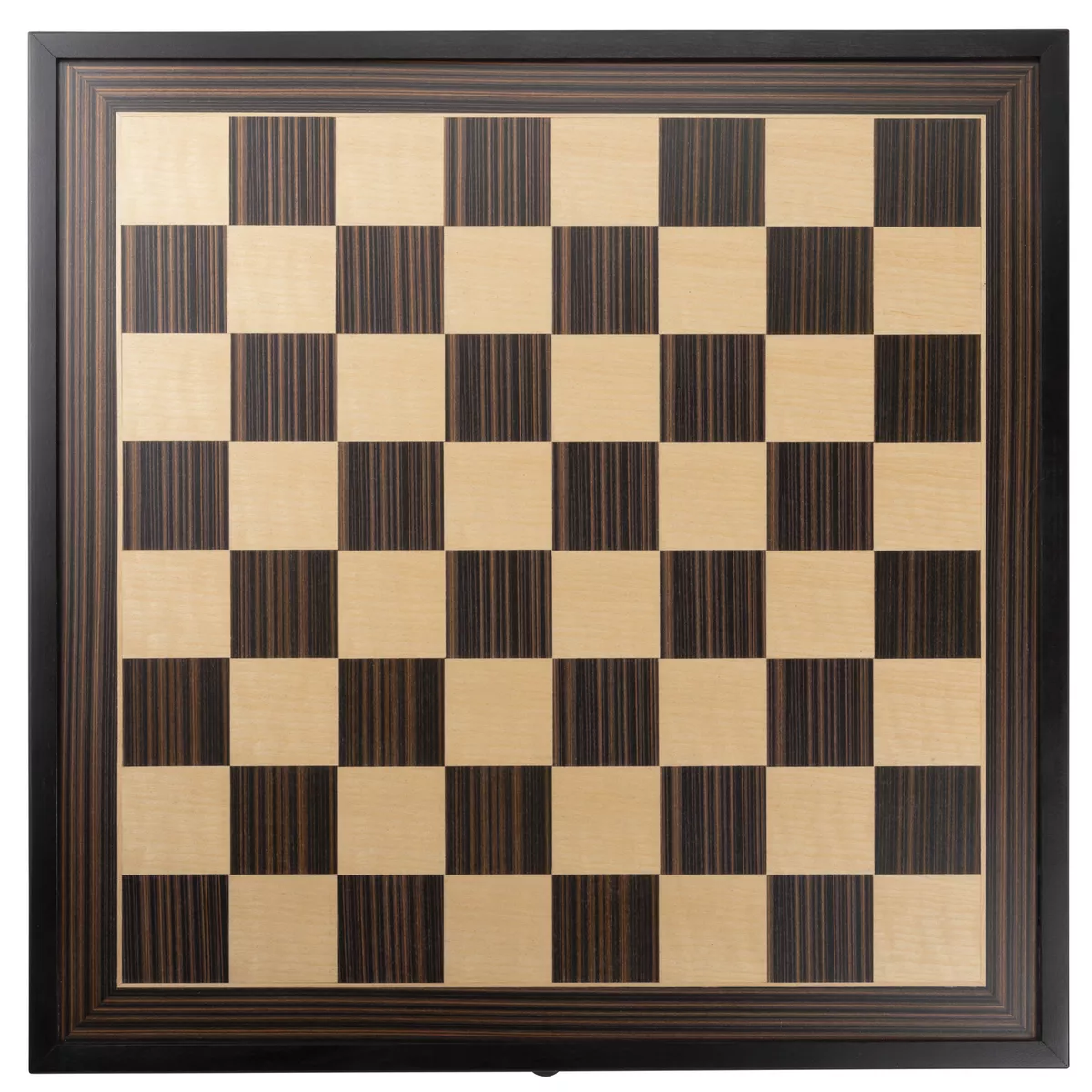 Deluxe Chess/Checkers Wooden Game Board Set - with Pullout Drawer