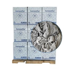 Gray Knit T-Shirt Cotton Cleaning Rags-600 lbs. Pallet 24x25 lbs. Boxes