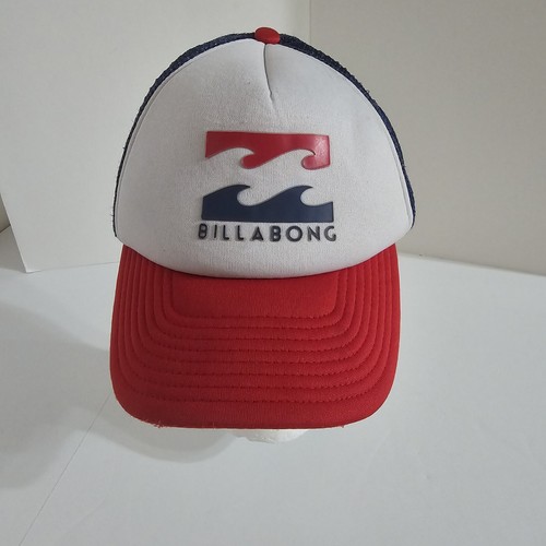 Billabong Waves Patriotic Colors Trucker Mesh Snapback Cap Hat Adjustable
