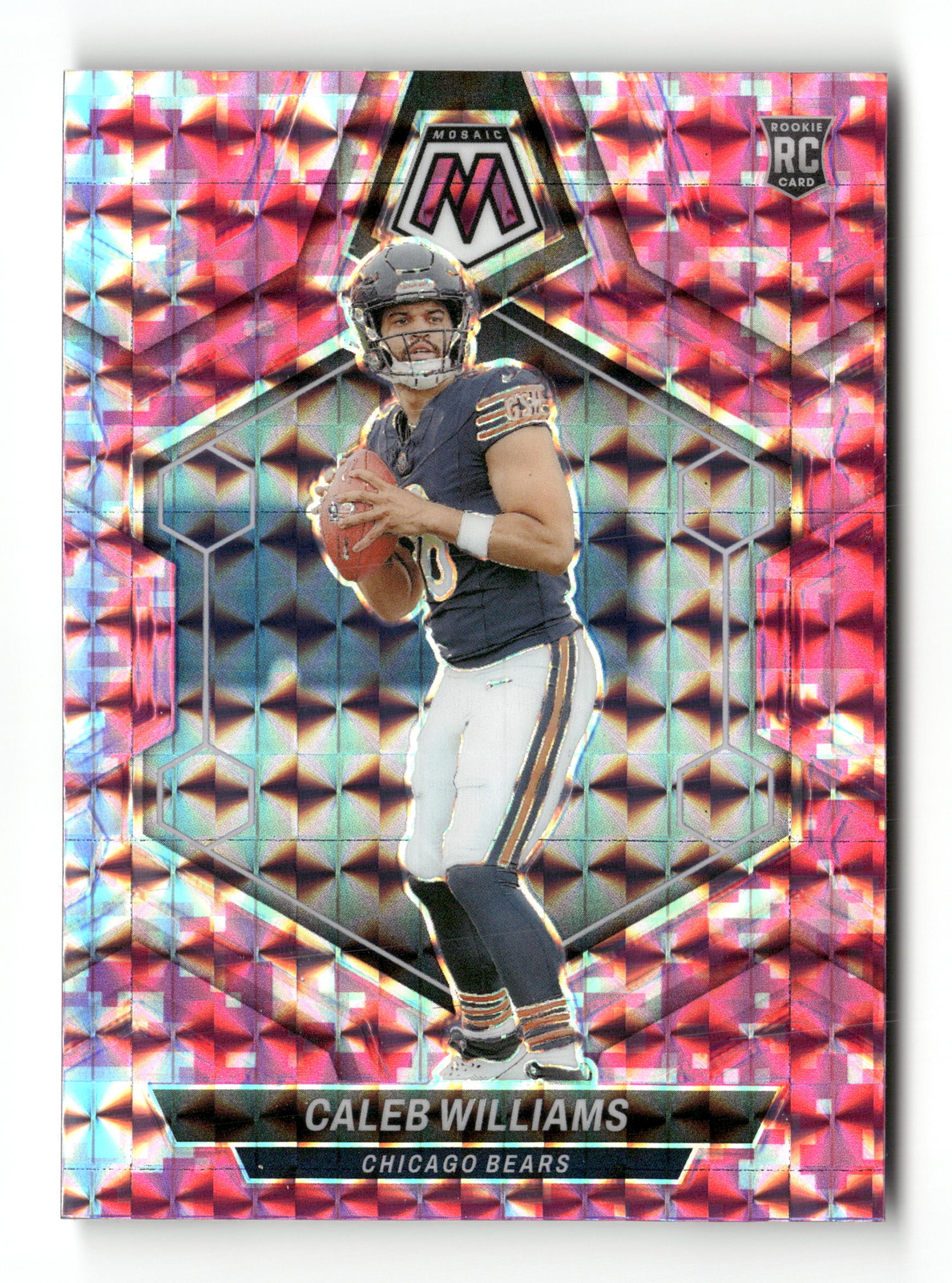 2024 Panini Mosaic Mosaic Camo Pink Caleb Williams Chicago Bears #301