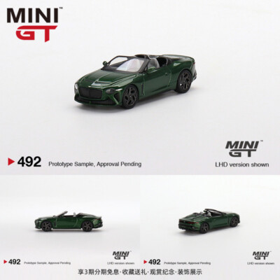 Xe Mô Hình Bentley Mulliner Bacalar Scarab Green 1:64 Minigt ( Xanh Lá