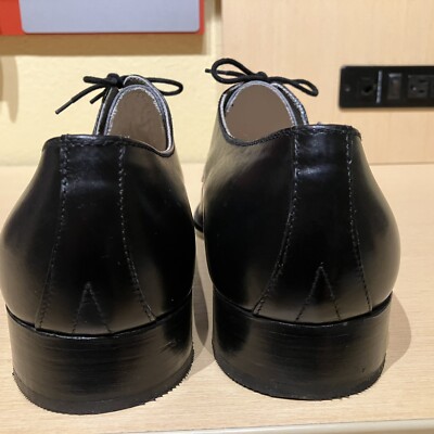 Paolo Scafora Classic Black Leather Oxfords made in Italy UK 46  US 12 Men’s Paolo Scafora, Wholecut Oxford, Italy – Medallion Shoes main image 3