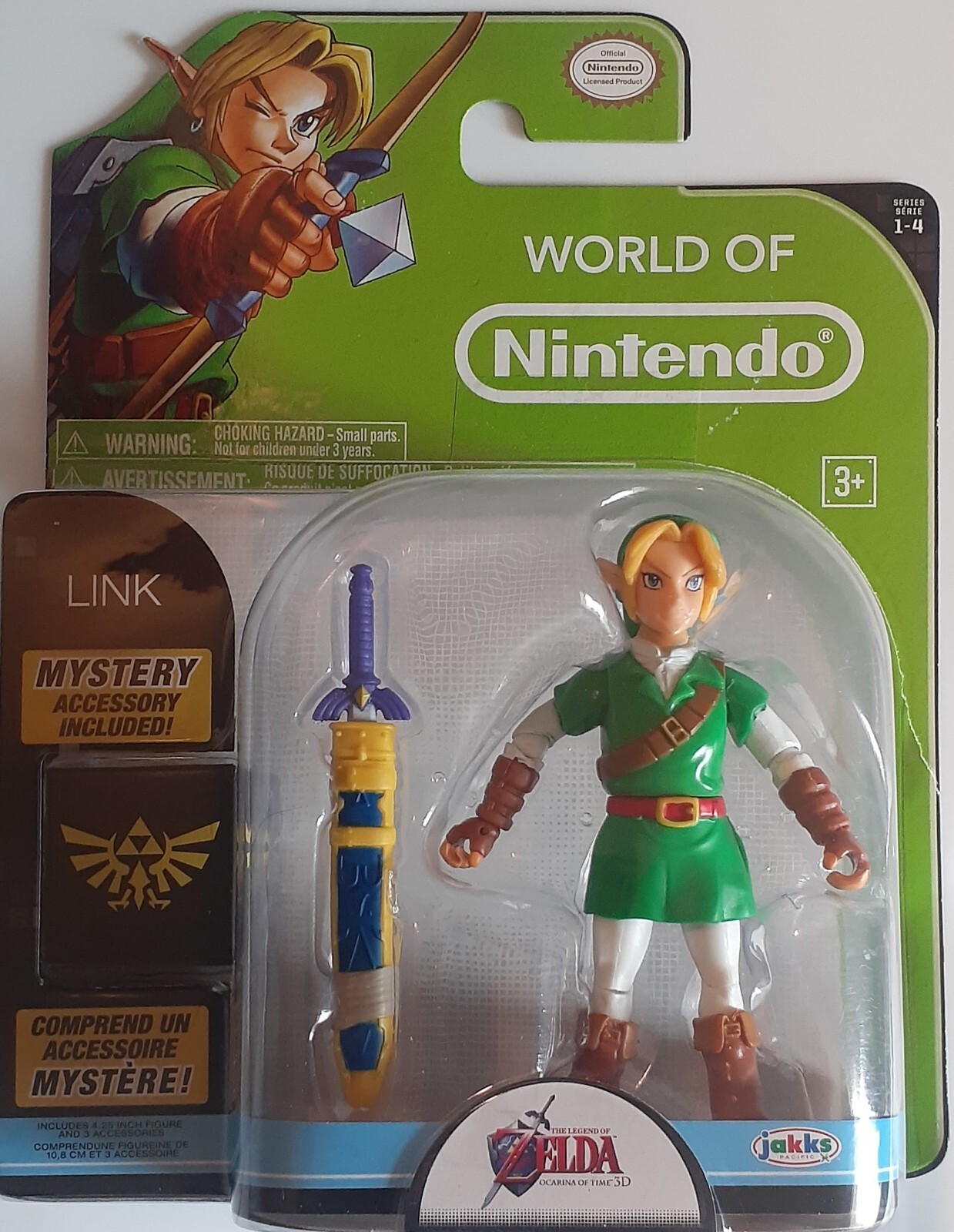 World of Nintendo The Legend of Zelda: Ocarina of Time Link Action Figure 4  Inches