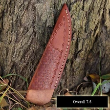 Custom Handmade Fixed blade Sheath Leather Sheath  Knife Holster vertical Knife