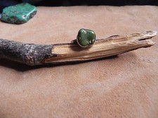 Green Turquoise  Sterling Silver Ring size 5 Navajo