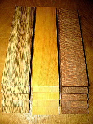 15 Pieces Of Thin, Sanded, Kiln-Dried Walnut Lumber - 12" X 3" X 1/4" - Sappy Wood