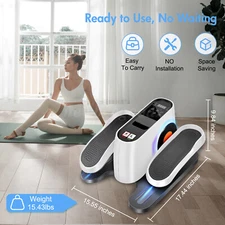 Under Desk Elliptical Trainer Machine Electric Pedal Bike Exerciser Trainer Home