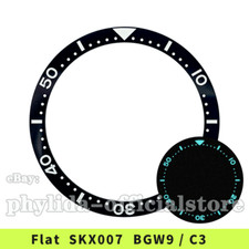 38mm BGW9/C3 Lume Flat Ceramic Bezel Insert SKX007/SKX009/SKX011 Mod NEW