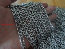 4 meter in bulk Stainless Steel Figaro Chain Link Jewelry finding 7mm Fashion