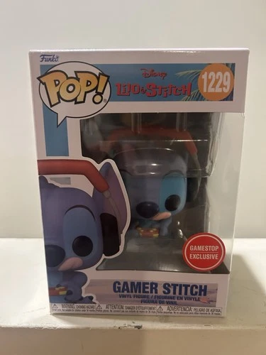 Funko Pop! Vinyl Lilo & Stitch Gamer Stitch #1229 GameStop Exclusive Figure