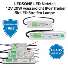 DC 12V LED Trafo Netzteil wasserdicht IP67 LED Lichttrei Streifen 10-200W DHL