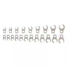 5/16-3/4 In., 8-19 Mm 3/8 In. Drive 6-Point Flare Nut Crowfoot Wrench Set (21-Pi