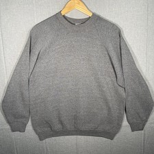 VTG Fruit of the Loom Sweatshirt Mens XL Gray Crewneck Blank USA Made Casual