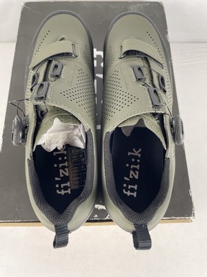 Excellent Fizik X5 Terra Men's Mountain Bike Shoes, Military Green