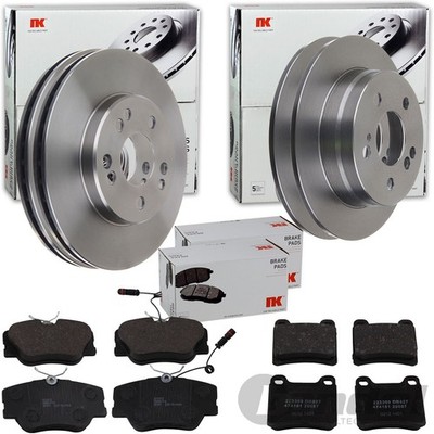NK BREMSSCHEIBEN + BELÄGE VORNE+HINTEN passend für MERCEDES 190 W201 + W124 C124