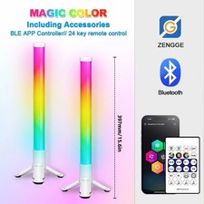 Colorful Wireless Desktop LED Beside Light USB Powered RGB Smart Ambient Lamp
