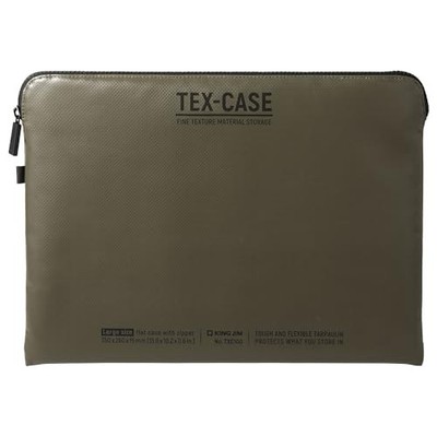 King Jim Flat Case Tex Case Größe L Khaki TXC100-KH von JP