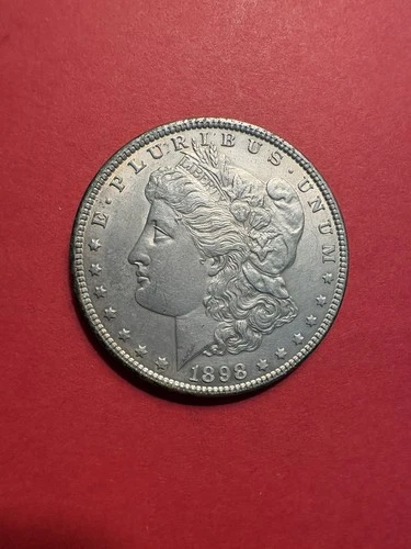 1898-P $1 Morgan Silver Dollar - BU - Lightly Cleaned-Combined Shipping