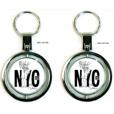 Image of John Lennon - Keychain  Power to the People Spinner - keyrings - G500z