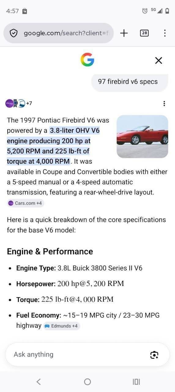 1997 Pontiac Firebird for sale in Los Angeles California