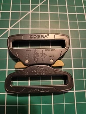 AustriAlpin 2.25" 58mm Cobra Buckle Black XL Clips