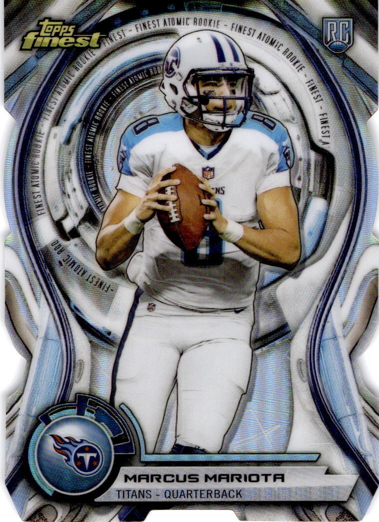 Marcus Mariota Finest Atomic Rookie Die-Cut #MM Base
