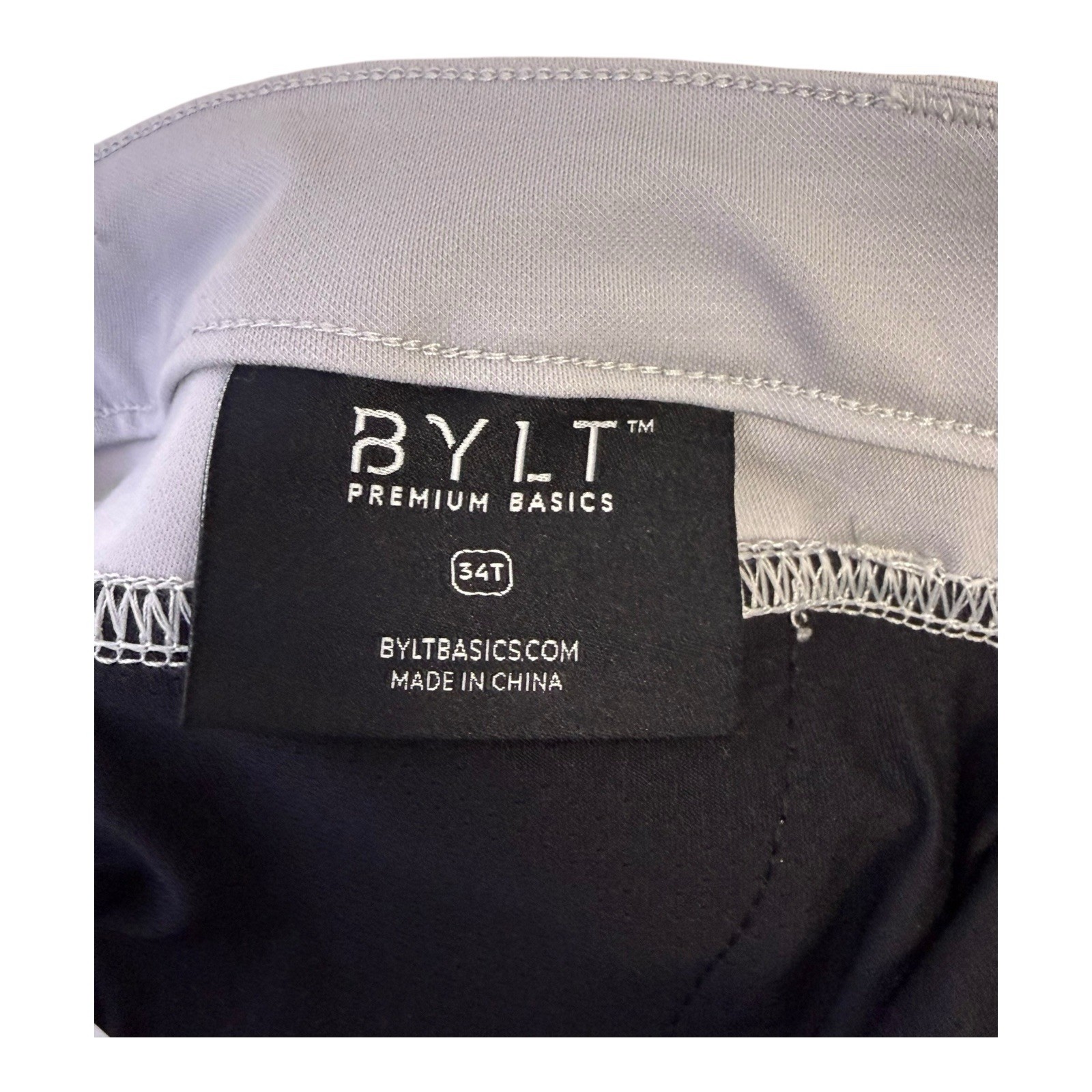 Bylt Premium Basics Everyday Pant 2.0 Men Sz 34 Tall in Oat