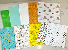 12 Assorted Cloth Wipes Baby Wipes 2 Ply Reusable Cloths Cleaning Cloths