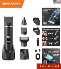 Versatile Waterproof Men's Grooming Kit - Beard, Nose Body Hair Trimmer