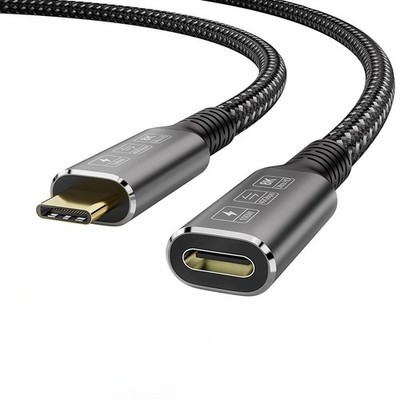 USB4/TypeC male to female 40Gbps transmission 8K/Thunderbolt 4/3 extension cable